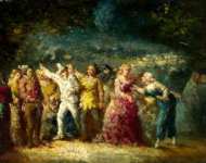 Adolphe Monticelli - Torchlight Procession